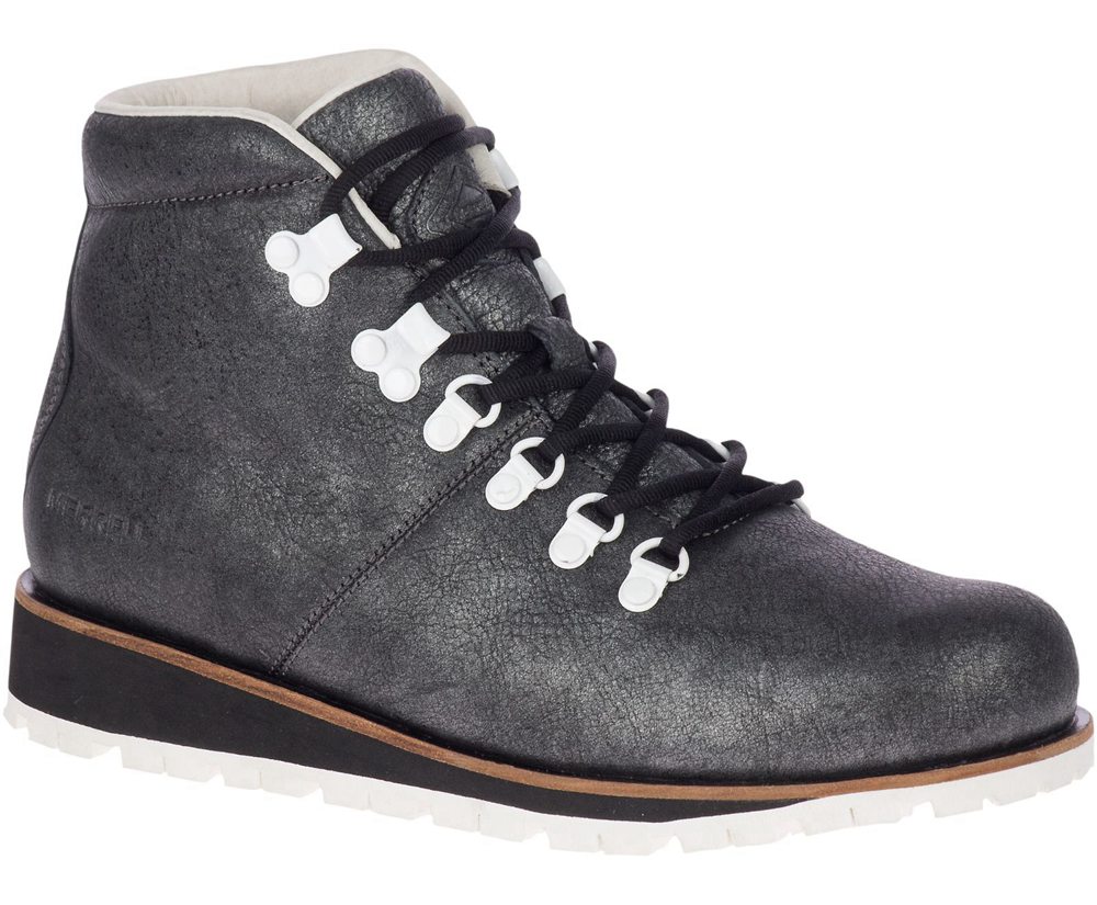 Merrell Boots Black - Wilderness LT - Womens 82WISAFVJ